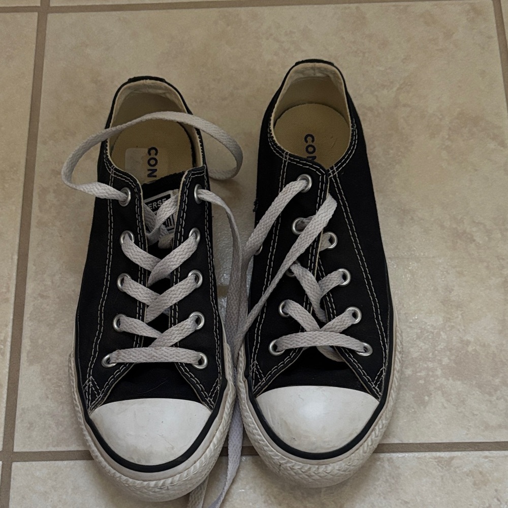 Converse Kids Black and White Sneakers